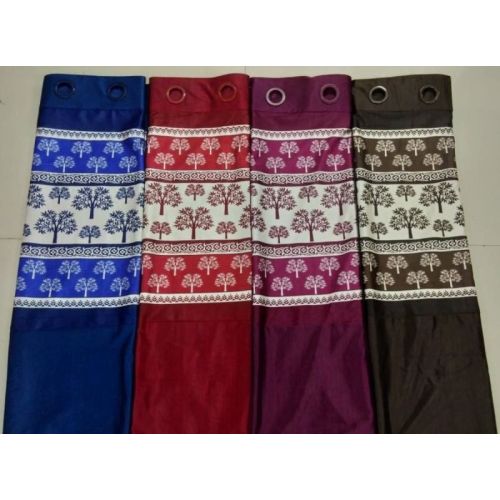 Long Crush Dyed Readymade Curtain