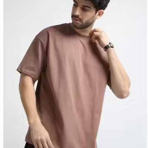 Brown Premum French Terry Cotton Men Oversized T Shirt