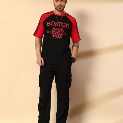 Cotton Terry Men Cargo Co Ord Set