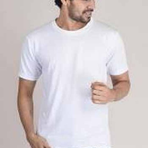 White Rich Dot Net Men Polyester T Shirt
