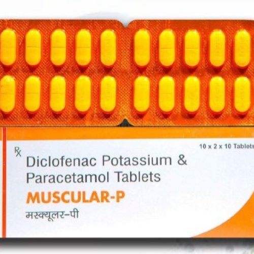 MUSCULAR-P Diclofenac Potassium &AMP; Paracetamol Tablets