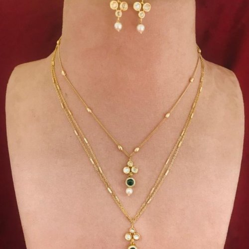 Gold Plated Necklace Set