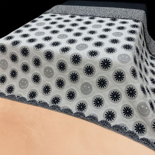 Black &AMP; Grey Premium Ultrasonic Double Bed Reversible Comforter