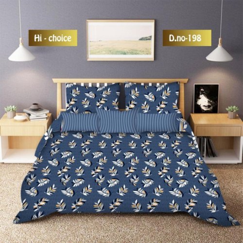 Blue Blossom Deluxe Cotton Comforter Set