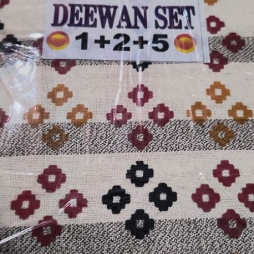 Fancy Printed Stripe Floral Deewan Set