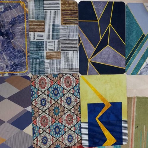 Multi-Design Printed Floor Mat Set OF 8 Pcs