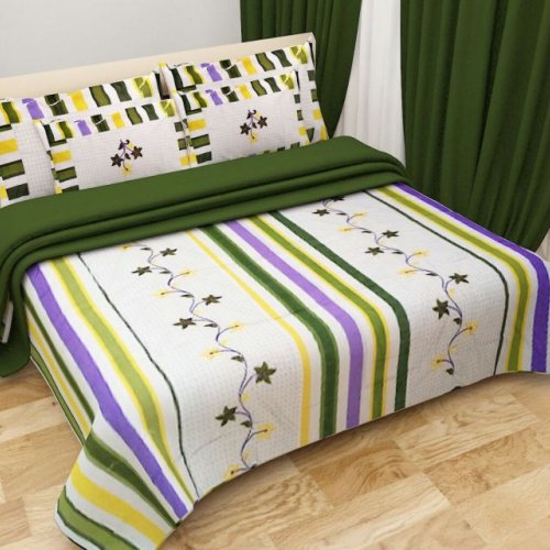 Stylish Printed Floral Double Bed Sheet Set
