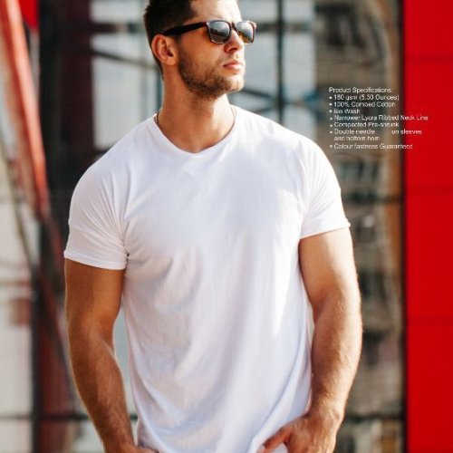 Mens Plain Round Neck T-Shirts