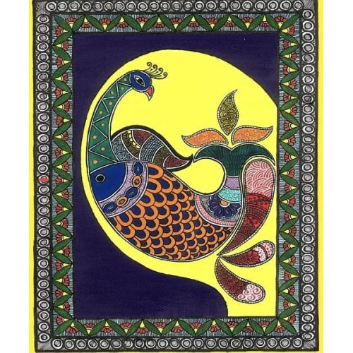 Peacock Madhubani Painting