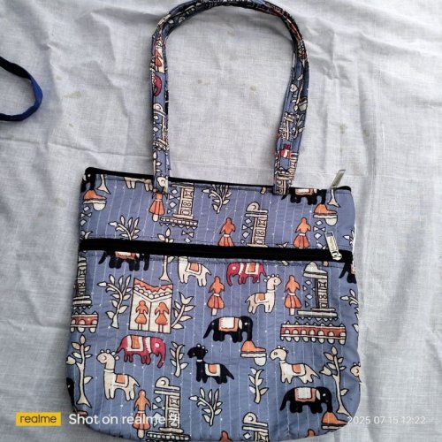Cotton Animal Printed Hand Bag