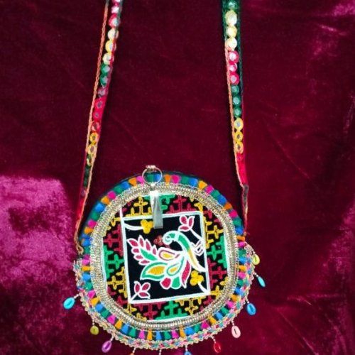 Ethnic Embroidered Shoulder Side Bag