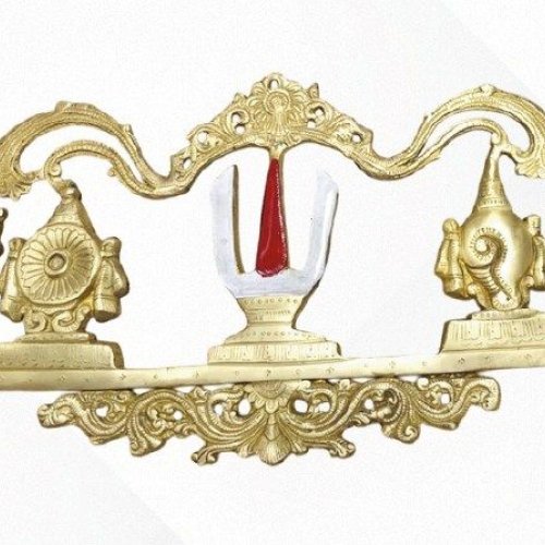 Brass Sanka Chakra Emblem Frame