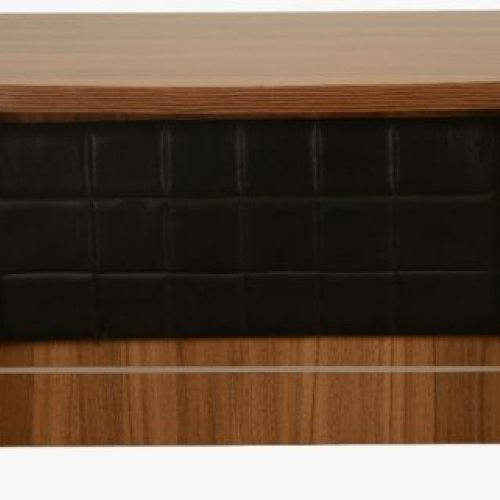 Brown Rectangular Wooden Office Table