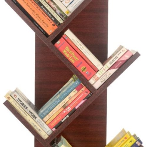 Brown Wooden Book Rack