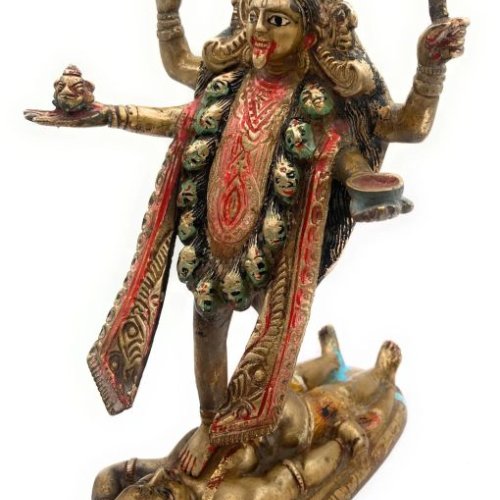 Antique Brass Kali Mata Idol
