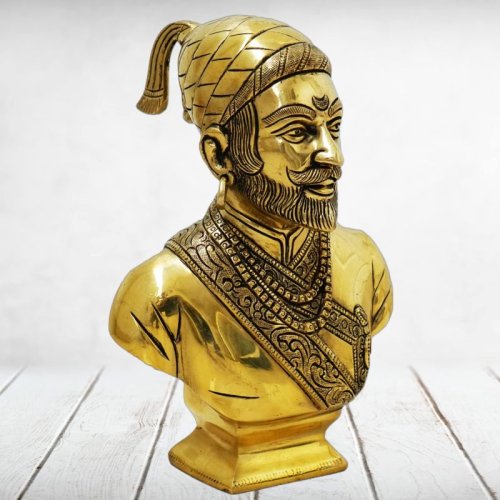 Brass Chatrapati Shivaji Maharaj Statue