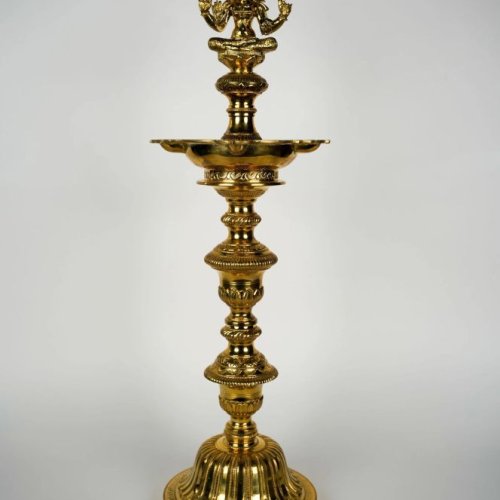 Brass Multi Layer Laxmi Lamp