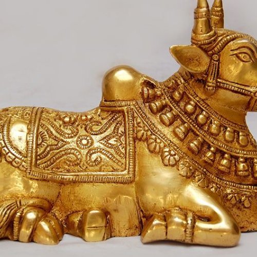 Brass Nandi Statue