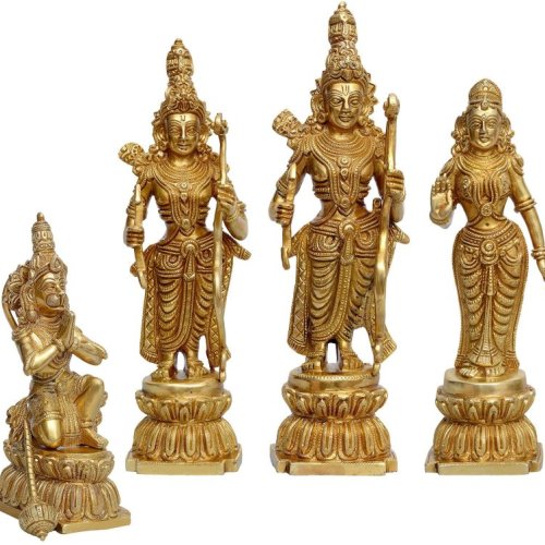 Brass Shri RAM Darbar Statue