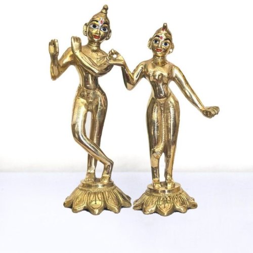 Handcrafted Brass Radha Krishna Idol