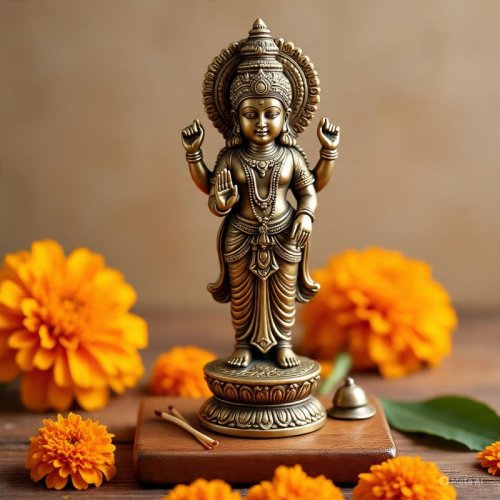 Pure Brass Laxmi Mata Statue