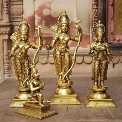 Temple Brass Shri RAM Darbar Statue