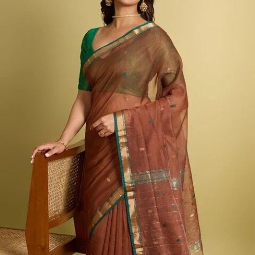 Ladies Designer Chanderi Saree