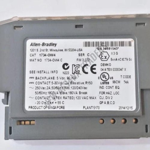 Allen Bradley 1734 OW4 Point Io 4 Point Digital Output Module