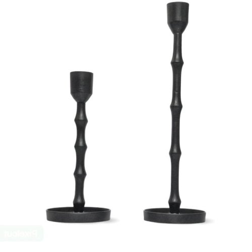 Black Powder Coated Aluminum Candle Holder