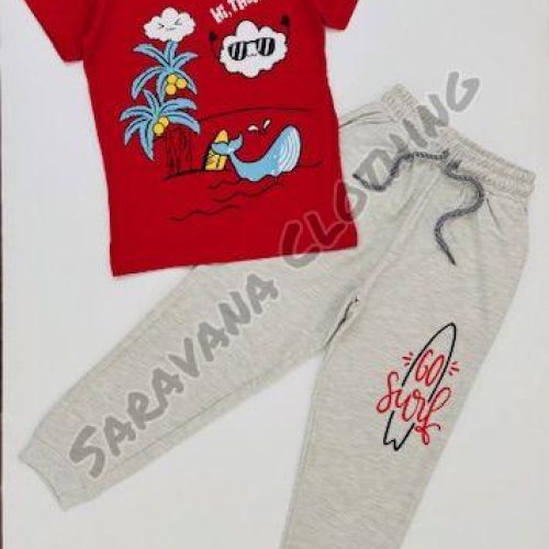 Boys Surf Themed Jogger Set