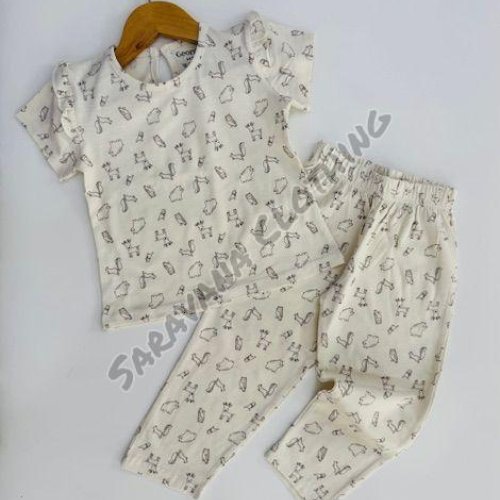 Girls Safari Animal Pajama Set