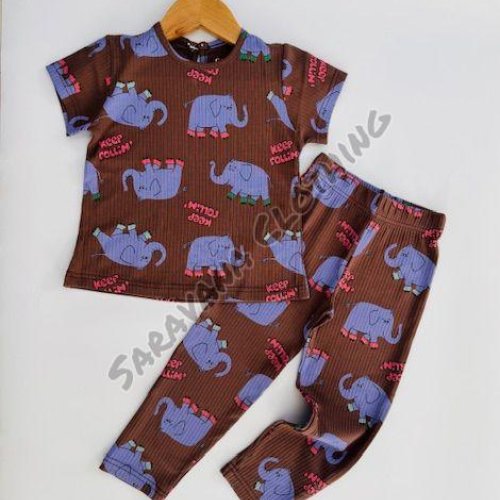Kids Keep Rollin Elephant Pajama Set