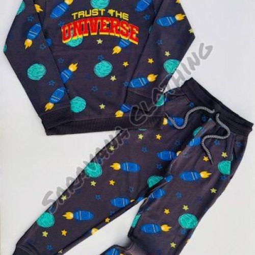 Universe Print Sweatshirt & Joggers Set
