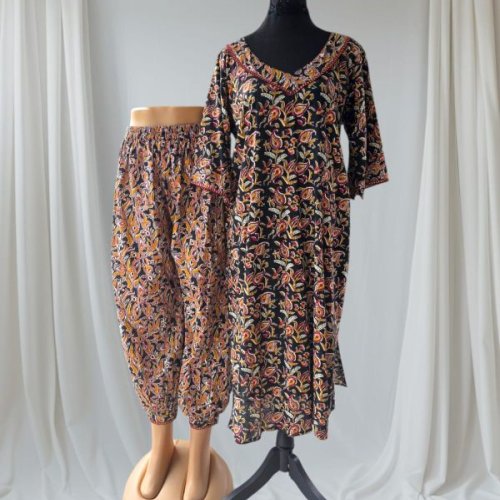 Printed Cotton Ladies Kurti Set