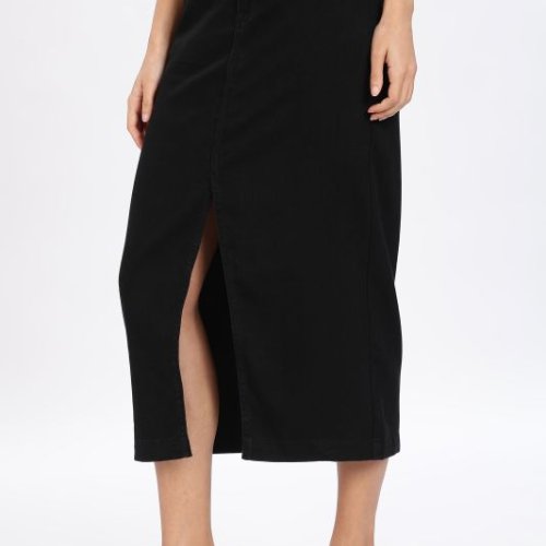Ladies Black Stretchable Pencil Skirt