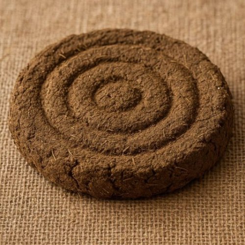 Round Cow Dung Cake