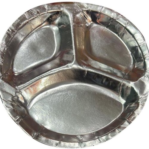 3 CP Silver Foil Disposable Paper Plate