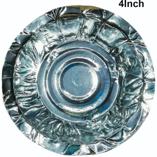 4 Inch Silver Foil Disposable Paper Dona