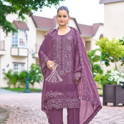 Ladies Embroidered Kurti Palazzo Set