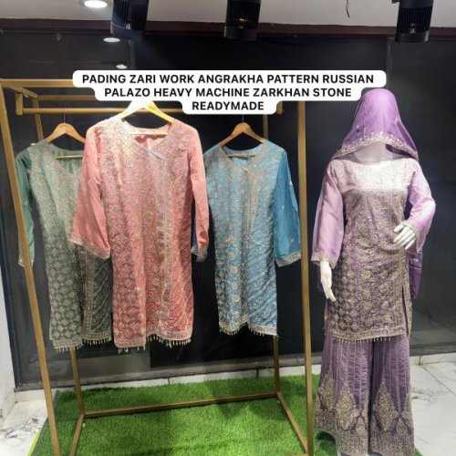 Ladies Party Wear Kurti Palazzo Set