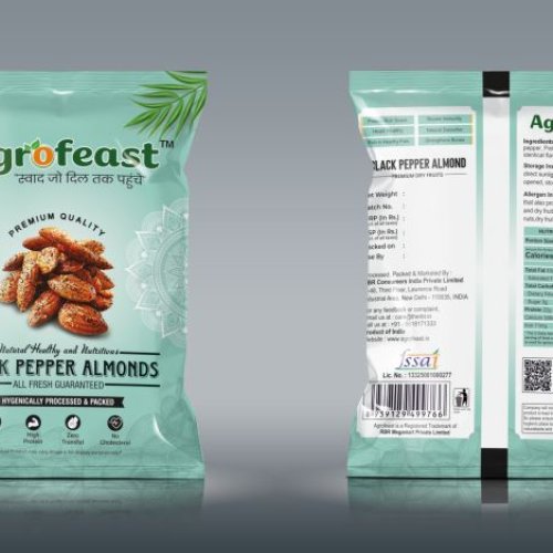 Agrofeast Premium Black Pepper Almonds