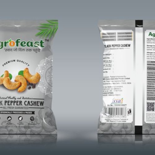 Agrofeast Premium Black Pepper Cashews