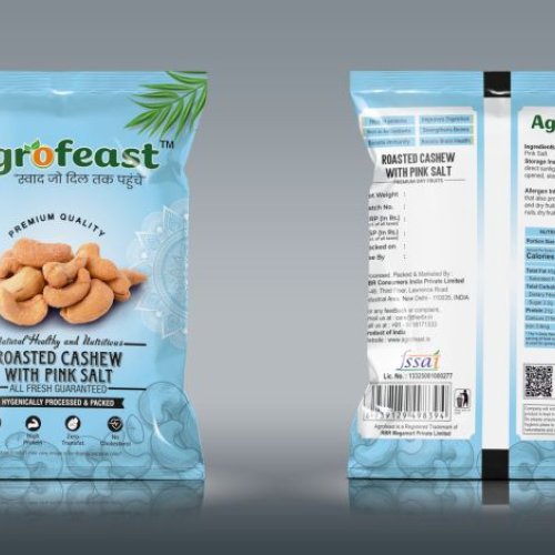 Agrofeast Roasted Cashews with Pink Salt