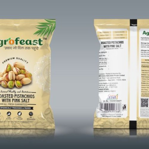 Agrofeast Roasted Pistachios with Pink Salt