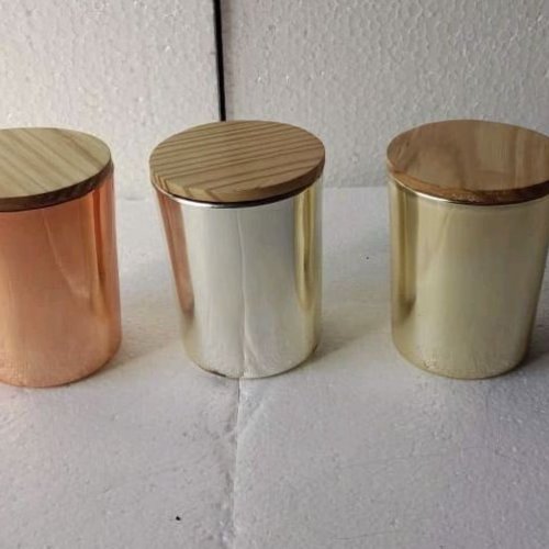 Glass Jars with Wooden Lids