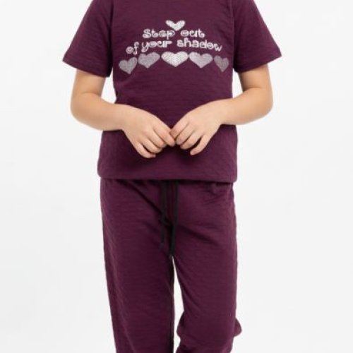 Girls Half Sleeves Night Suit