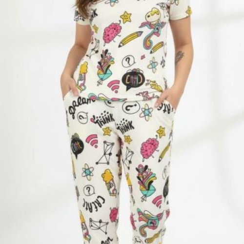 Ladies Printed Night Suit
