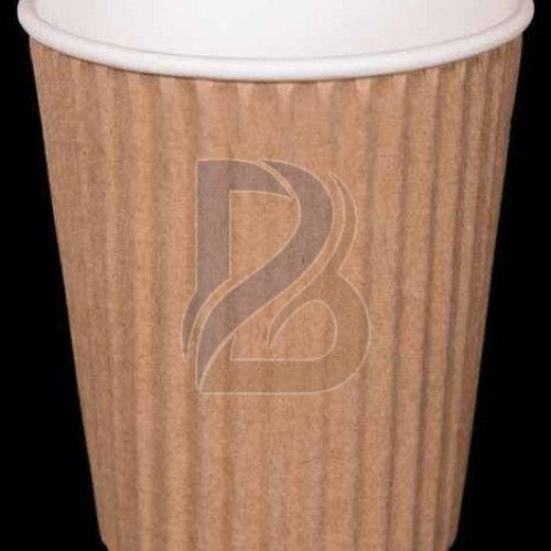 Brown Ripple Wrap Hot Coffee Cup
