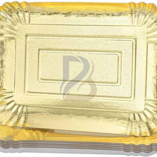 Gold Rectangle Paper Tray