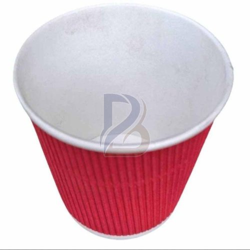Red Ripple Wrap Hot Coffee Cup